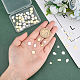SUPERFINDINGS 60Pcs 3 Styles Brass Stamping Blank Tag Teardrop Heart Flat Round Charms Pendants Small Dainty Charms for DIY Necklace Bracelet Earring Jewelry Making KK-FH0002-62-3