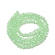 Electroplate Imitation Jade Glass Rondelle Beads Strands EGLA-F050B-02AB-2
