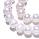 Fili di perle di perle d'acqua dolce coltivate naturali PEAR-S001-8-9mm-3-4