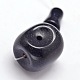 Synthetic Blue Goldstone 3-Hole Guru Beads for Buddhist Jewelry Making G-L409A-17-1