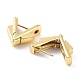 Triangle Rack Plating Brass Hoop Earrings for Women KK-Z038-19G-2