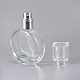 ガラススプレーボトル  香水瓶  透明  8.4x5.7x2.5センチ。容量：25ミリリットル AJEW-WH0096-15-2