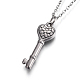 304 Stainless Steel Pendant Necklaces NJEW-O109-02P-4