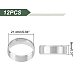 Unicraftale 12 pz 201 anello a fascia semplice in acciaio inossidabile per uomo donna RJEW-UN0002-44A-3