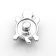 Platinum Plated Zinc Alloy Jewelry Snap Buttons SNAP-N010-73-NR-3