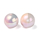 Placage uv perles acryliques opaques irisées arc-en-ciel OACR-C007-01H-3