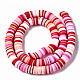 Handmade Polymer Clay Beads Strands CLAY-R089-8mm-104-3