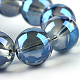 Chapelets de perles en verre électroplaqué X-EGLA-Q062-6mm-A14-4