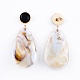 Boucles d'oreilles en acrylique style imitation de pierres précieuses EJEW-JE03264-02-2