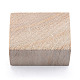 未完成の天然木ブロック  DIYクラフト用品  長方形  パパイヤホイップ  45x33x23.5mm WOOD-T031-02-2