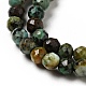 Brins de perles turquoises africaines naturelles (jaspe) G-P472-01-3