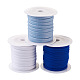 Cordón elástico de poliéster plano de 3 colores EC-TA0001-04-1