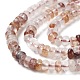 Brins de perles de quartz hématoïde rouge naturel/quartz ferrugineux X-G-H292-A07-01-4
