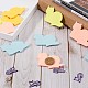 Gorgecraft 12 Books 4 Colors Lovely Lying Cat Shape Memo Notepads AJEW-GF0007-13-3