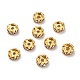 Iron Rhinestone Spacer Beads X-RB-A007-6MM-G-2