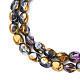 Chapelets de perles en verre électroplaqué EGLA-N008-016-A03-3