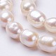 Fili di perle di perle d'acqua dolce coltivate naturali PEAR-P002-29-3