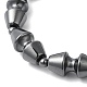 Synthetisches Hämatit-Hantel-Stretch-Armband mit Perlen BJEW-E078-02-2