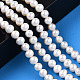 Fili di perle di perle d'acqua dolce coltivate naturali PEAR-N016-05A-3