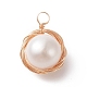 Colgantes naturales de perlas cultivadas de agua dulce PALLOY-JF01979-01-2