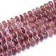 Chapelets de perles aux fraises en quartz naturel G-L552F-02-1