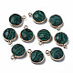 Synthetic Malachite Charms G-Q998-026D-1