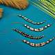 Braccialetti multi-filo con perline con pietre preziose in stile 4pcs 4 per le donne BJEW-SW00038-3