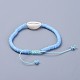 Umweltfreundliche handgefertigte Heishi Perlen geflochtene Armbänder aus Fimo BJEW-JB04318-04-4