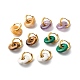 Boucles d'oreilles pendantes en pierres précieuses naturelles et synthétiques faites à la main EJEW-JE04577-1