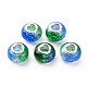 Crackle Two Tone Resin European Beads RPDL-T003-06F-1