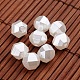 Faceted Round Imitation Pearl Acrylic Beads OACR-L004-3067-1