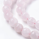 Natural Rose Quartz Beads Strands X-G-G542-8mm-31-3