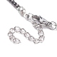 Round Glass Beaded Necklace for Women NJEW-JN03821-6