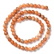 Fili di perline di calcite arancione naturale G-E576-74C-4