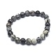 Armbänder aus natürlichem Netzsteinperlenstretch&nbsp;BJEW-K212-A-021-7