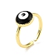 Эмалированное кольцо-манжета сглаза RJEW-G259-05G-4