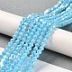 Opaque Solid Color Electroplate Glass Beads Strands GLAA-F029-P4mm-A12-4