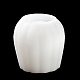 Taza de vela redonda a rayas diy con moldes de silicona con tapa DIY-G094-06A-4
