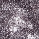 Mgb松野ガラスビーズ  日本製シードビーズ  15/0銀並ぶ丸穴ガラスシードビーズ  ツーカット  六角  ミディアムスレートブルー  1x1x1mm  穴：0.8mm  約5400個/20g X-SEED-Q023B-41-2