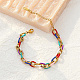 Stainless Steel Cable Chain Bracelets for Women RF7227-1-2