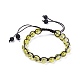Cuisson bracelets de perles tressées en verre craquelé peint BJEW-JB04333-01-1