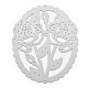 炭素鋼カッティングダイステンシル  DIYスクラップブッキング/フォトアルバム用  装飾的なエンボス印刷紙のカード  花柄  110x92mm X-DIY-WH0170-110-2
