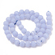 Natürlichen blauen Spitze Achat Perlen Stränge G-T106-033-3