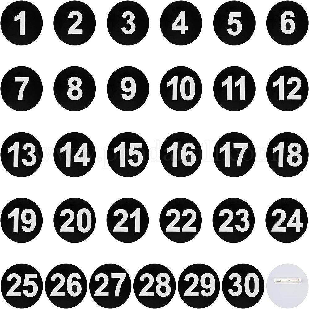 OLYCRAFT 30pcs 8 Sizes ABS Plastic Round Tube 30cm White Plastic Hollow