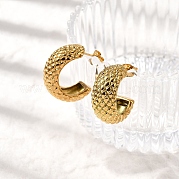 Серьги-гвоздики из нержавеющей стали 304 EJEW-F381-01C-G