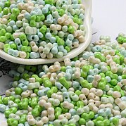 Непрозрачный стеклянный бисер с краской для выпечки SEED-K009-01A-31