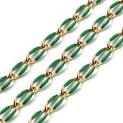 304 handgefertigte Perlenkette aus Edelstahl CHS-K019-02G-03