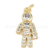 Подвеска из латуни с микропаве из кубического циркония KK-H509-38G-02