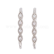 Стойки обшивки латунь кубический цирконий серьги крючки KK-S374-05P-03