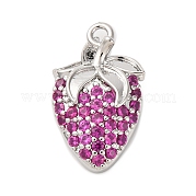 Латунные микро проложить кубического циркония подвески KK-F895-17A-P
